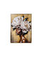 Canvas Painting Plastic Frame Fylliana Fl8114 Brown-Gold 50x70cm