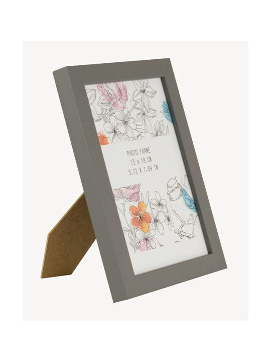 Wooden Photo Frame With Gray Frame