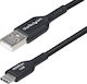 StarTech Cablu USB 2.0 USB-C Masculin - USB-A Negru 0.3m USB2AC30CMBK
