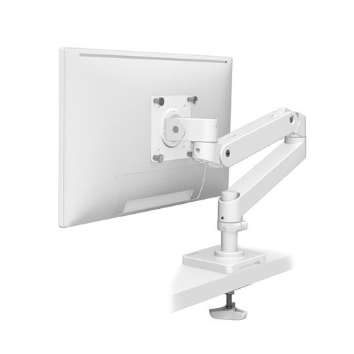 Ergotron LX PRO Computer Monitor Ständer für Platzierung auf dem Schreibtisch bis 34" mit Verlängerungsarm Weiß