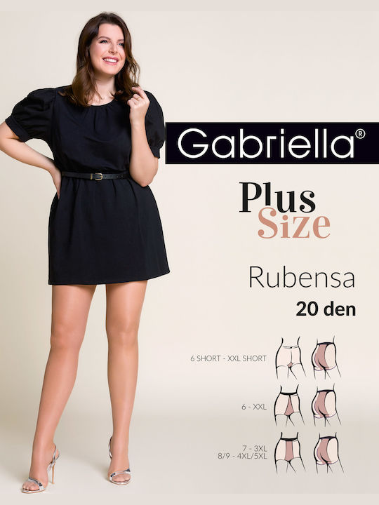 Gabriella Women's Pantyhose 20 Den Black