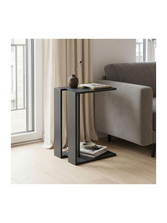 Side Coffee Table Muju Wooden Anthracite W30xL4...