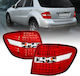 Taillights Set Mercedes-Benz ML W164 05-08 Led Red Crystal Eagle Eyes