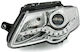 Φανάρια Εμπρός Vw Passat 3c 2005-2010 Led Chrome Λάμπες Η1 Σετ 2τμχ