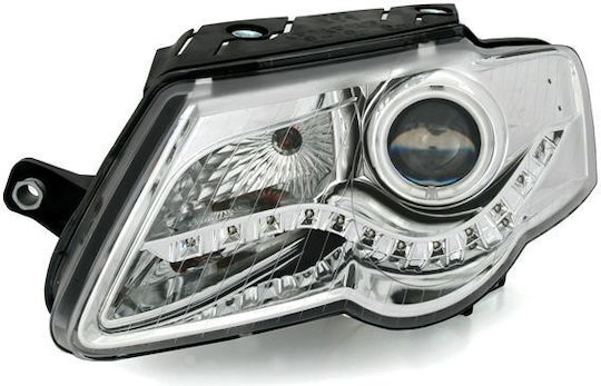 Vordere Autolampen Vw Passat 3c 2005-2010 LED Chrom Lampen H1 Satz 2 Stück