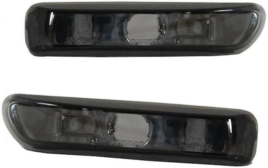 Carro Side Flash Fender Bmw 3 E46 Sedan 99-01 Touring 99-01 Compact 01-04 Coupe 99-03 Smoke 2 Pieces Car-1828