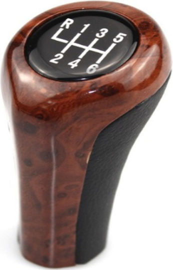 Shift Knob Lever Bmw Series 6 E63 6 Speeds Brown-mahogany Cgk3051