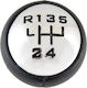 Shift Knob Lever Citroen C4 5 Speeds Black White Cgk0611/3