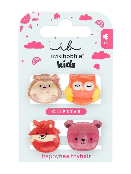 Invisibobble Комплект Детски Кокалки с Щипка 4 Броя