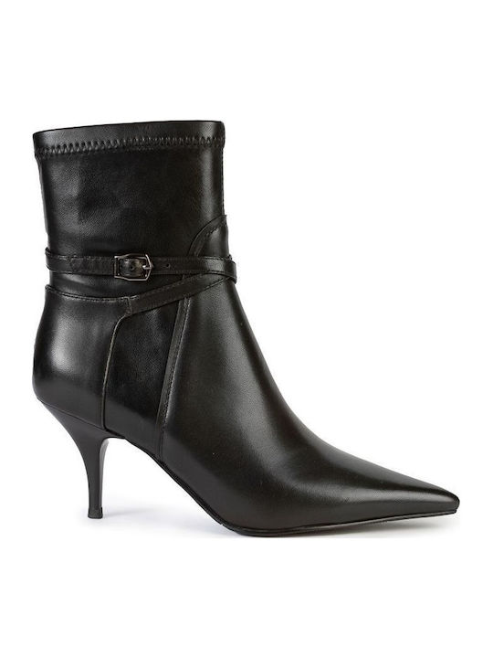 Leather Women's Ankle Boots Black