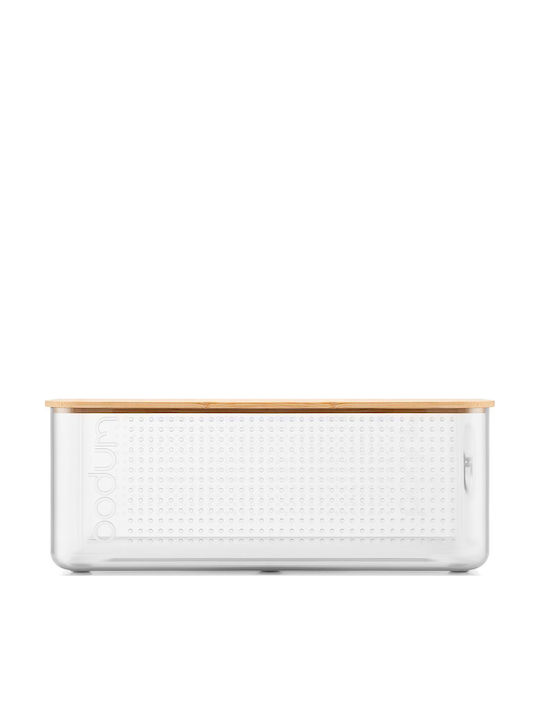 Bodum Ψωμιέρα με Καπάκι από Bamboo Διάφανη 36.5cm