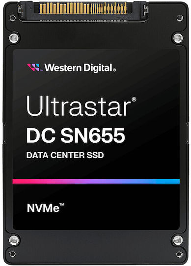 Western Digital Ultrastar DC SN655 SSD 3.1TB τύπου U.3 με σύνδεση PCI Express 4.0 0TS2509