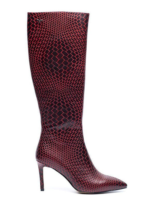 19V69 Women's Boots Burgundy