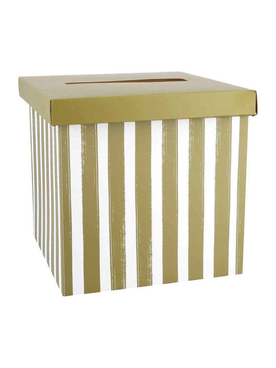 Beauty Home Wunschbox Karton Glückwunschkarten – Lindgrün Weiß 20x20cm
