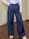 Women's High Rise Pantaloons in Straight Leg Blue
