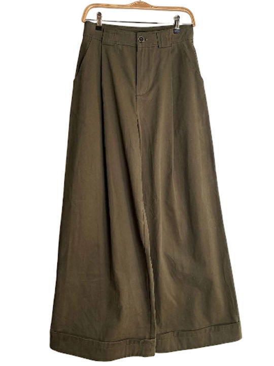 Women's High Rise Pantaloons Verde Militaire