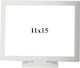 Memorial Photo Frame Rectangular Side Base Matte White