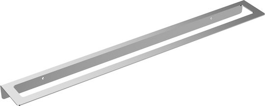 Imex Ράγα Μπάνιου Μονή Επιτοίχια με Βίδες ​50x6.5cm Ασημί