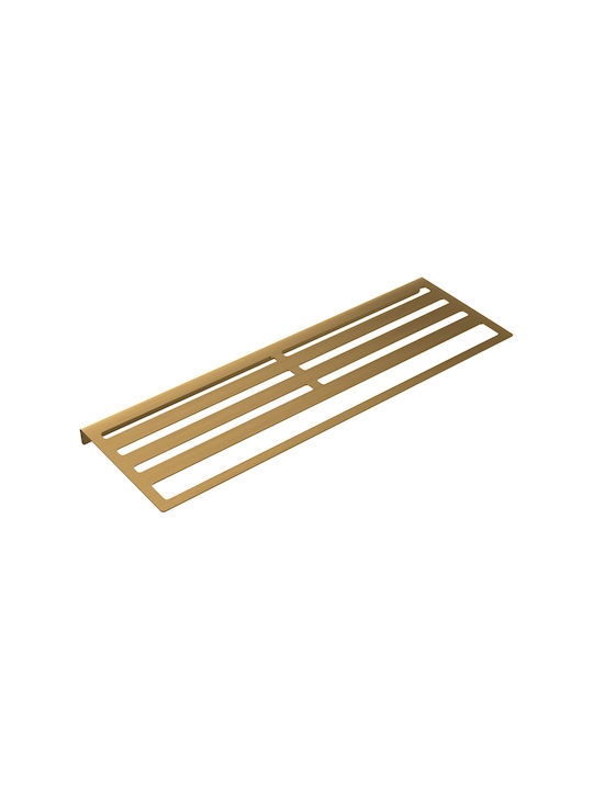 Imex Badezimmerhaken Doppel Wandhalterung mit Schrauben 60x20cm Gold