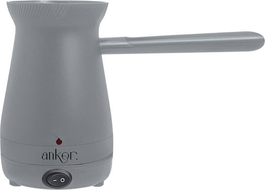 Ankor Ηλεκτρικό Μπρίκι 1000W με Χωρητικότητα 400ml Γκρι
