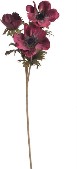 Künstliche Burgunder Blume Windflower 56cm