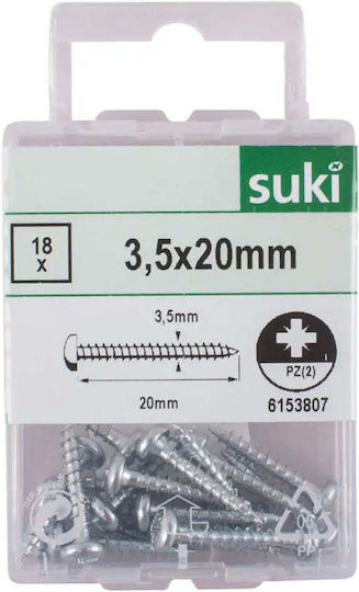 Suki Винт с Диаметър M3.5 и Дължина 20mm 18 Бройки
