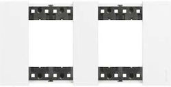 Double Frame Ln Ka4802m2kw Living Now Biticino White