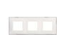 Classia Legrand Triple Frame White Chrome