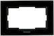 Black Frame Double Socket Panasonic Karre Plus