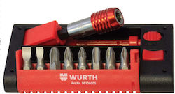 Wurth 8-teiliges Bit-Set Magnetischer Halter Wurth 8-teiliges Bit-Set Magnetischer Halter