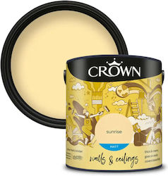 Интериорна Боя Crown Unrise 2.5л Интериорна Боя Crown Unrise 2.5л