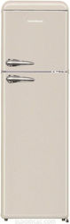 Akai Professional Doppeltür-Kühlschrank 252lt Beiges CLASS281KCR Akai Professional Doppeltür-Kühlschrank 252lt Beiges CLASS281KCR