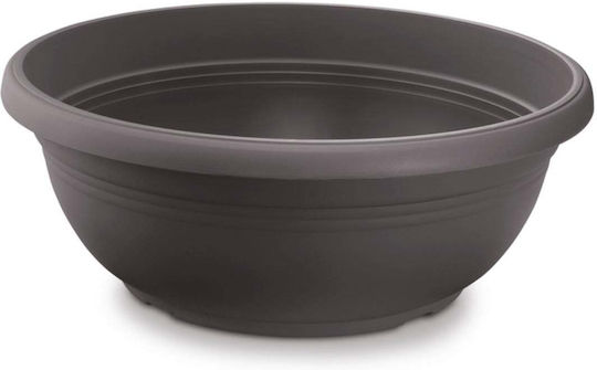 Atmosphera Festone Γλάστρα Γκρι 25x25εκ.