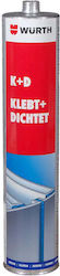 Sealant-glue White Wurth K+d