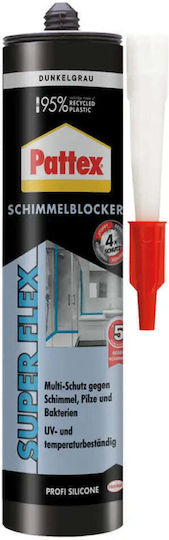 Sanitär Silikon Pattex Schimmelresistent Dunkelgrau 310 Ml