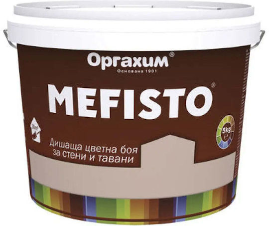 Interior Paint Color Mango 5 Kg Mefisto