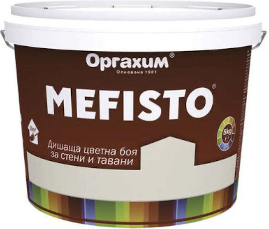 Стайна Пластмасова Боя Цвят Ванилия 5 Кг Mefisto