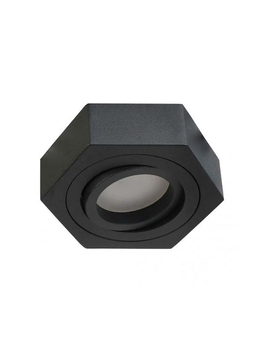 Lightex Spot cu Dulie GU10 în Culoare Neagră