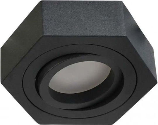 Lightex Spot cu Dulie GU10 în Culoare Neagră Lightex Spot cu Dulie GU10 în Culoare Neagră