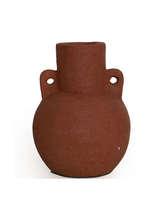 Soulworks Decorative Ceramic Vase Horus Orange 20.5xH25cm
