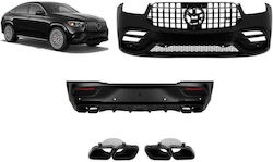 Body Kit Mercedes-benz Gle Coupe C167 2019-2023 Gle63s Amg Look Black Edition Μάσκα & Μπούκες Μαύρες Mercedes Benz Cαrνεr