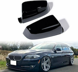 Tastaturen Kappe Für Autospiegelteile Bmw Serie 5 E60 E61 F10 F11 Serie 6 E63 E64 F06 F12 F13 Serie 7 F01 F02 F03 F04 Glänzendes Schwarz 2 Stücke 51167187432 51167187431