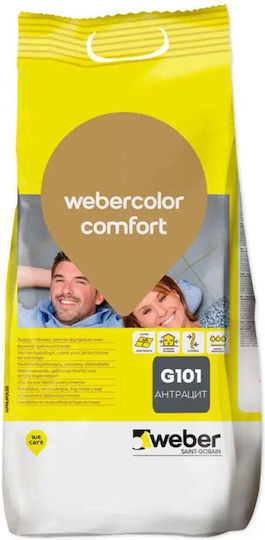 Суха Смес За Фуги Вътрешна Външна Употреба Weber Color Comfort G101 Антрацит
