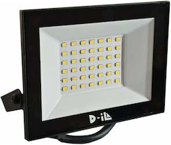 D-IL Προβολέας 30W Στεγανός 6500K D-IL Προβολέας 30W Στεγανός 6500K