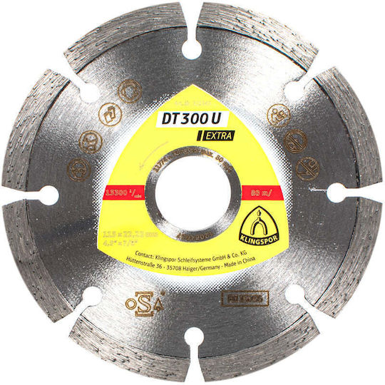 Диамантен Диск За Рязане Ненеметален Klingspor 115x1.6x22.23