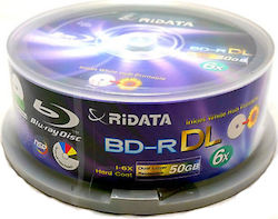 Ridata BD-R 50GB 4x Printabil 15 Bucăți În Spindle