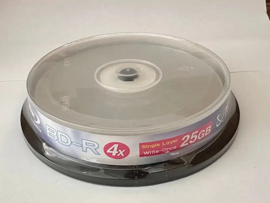 Ridata BD-R Еднослоен 25GB 4x 10 Бр В Шпиндел