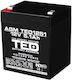 Ted Electric Agm Lead Battery 12v 5ah 90 70 101mm Terminal 2
