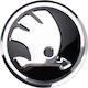 Car Sticker Skoda Octavia Superb Fabia Kodiaq Yeti Karoq Bonnet Trunk Large Chrome 9cm