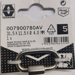 Vormann Oval Karabiner Nut 4 Mm 31.5/5.5x11.5